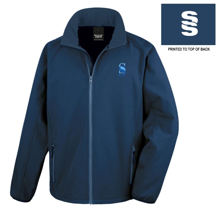 Core Printable Softshell Jacket Female : Navy